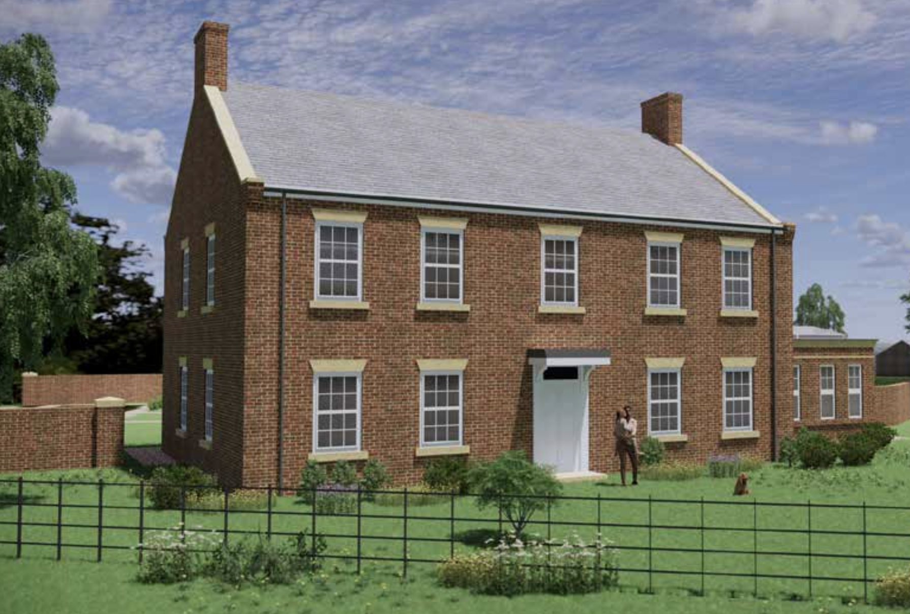 Concept house design by Spawforths architects for gateway site Howden