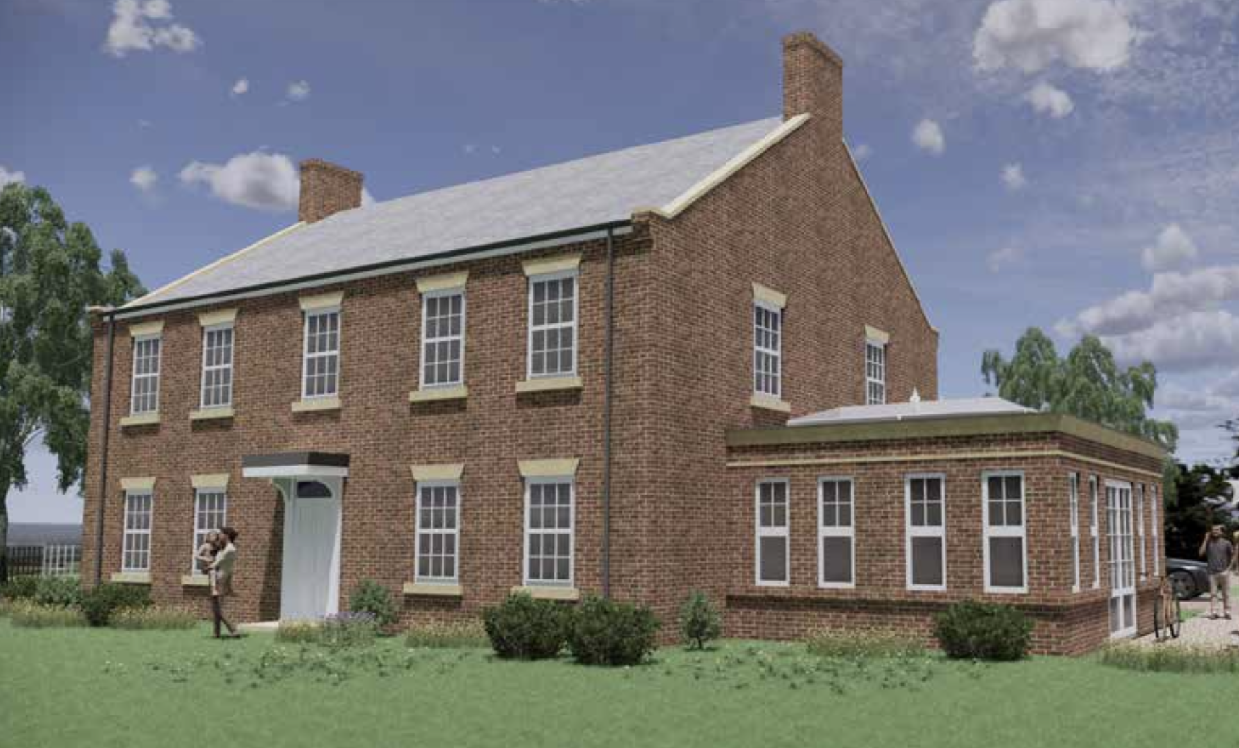 Residential architectural concept by Spawforths architects for Howden