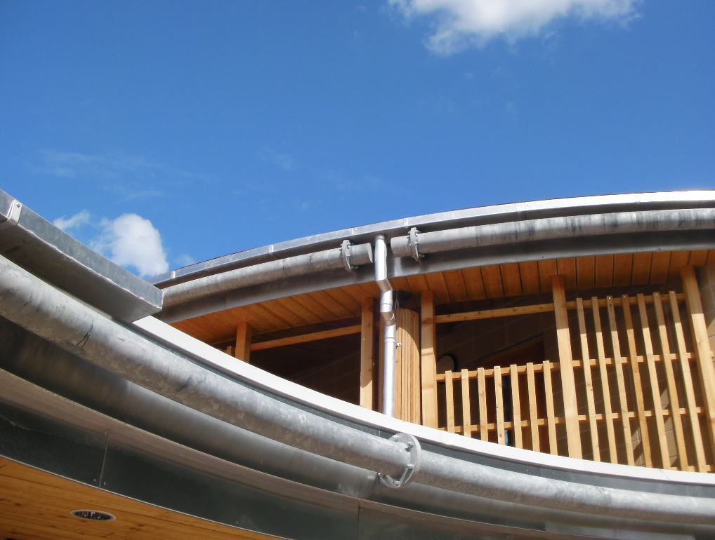 A detail view of the construction of Rural Crafts Building for Camphill Community Trust Spawforths planners architects
