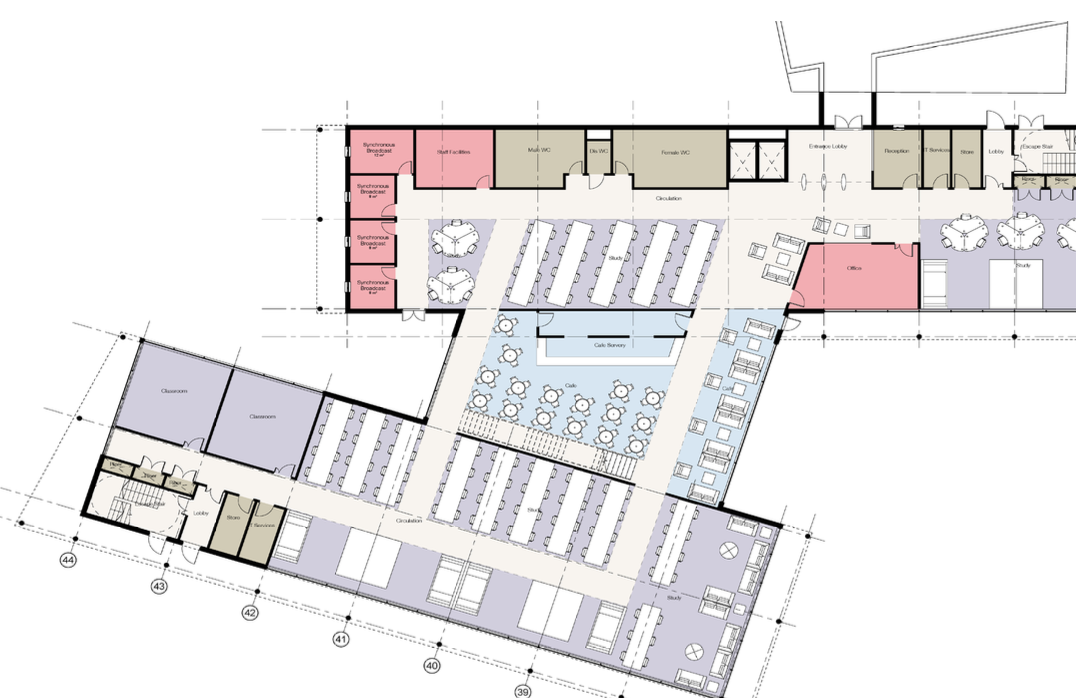 Learning commons university of Bolton Spawforths planning consultants