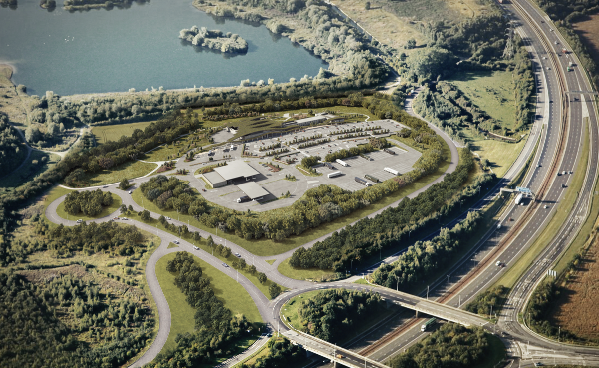 Town Planning services Skelton Lake motorway service station Leeds - Spawforths